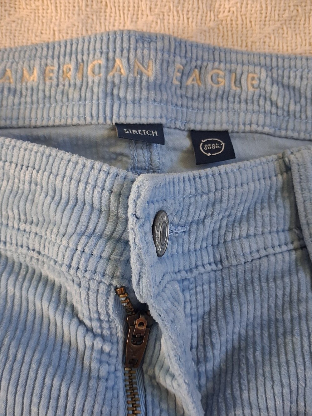 aeo ♡ super high rise baggy wide leg stretch corduroy cargo 4981 gorpcore - Picture 4 of 12